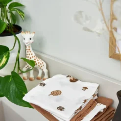 Zachte Meyco Hydrofiele Monddoekjes In Forest Animals Toffee - Nu In Een Handige Set Van 3 Stuks!