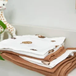 Zachte Meyco Hydrofiele Monddoekjes In Forest Animals Toffee - Nu In Een Handige Set Van 3 Stuks!